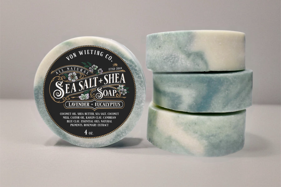 Lavender + Eucalyptus Sea Salt Soap
