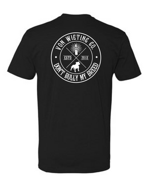 Don't Bully My Breed Black T-Shirt