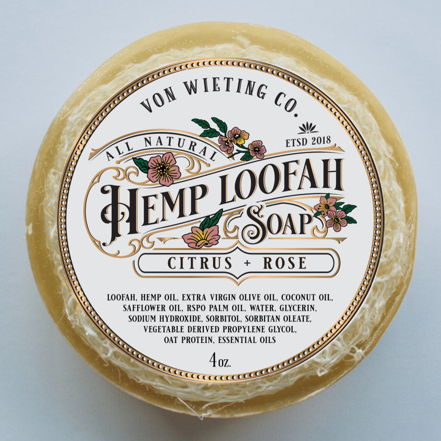 Citrus Rose Loofah Soap