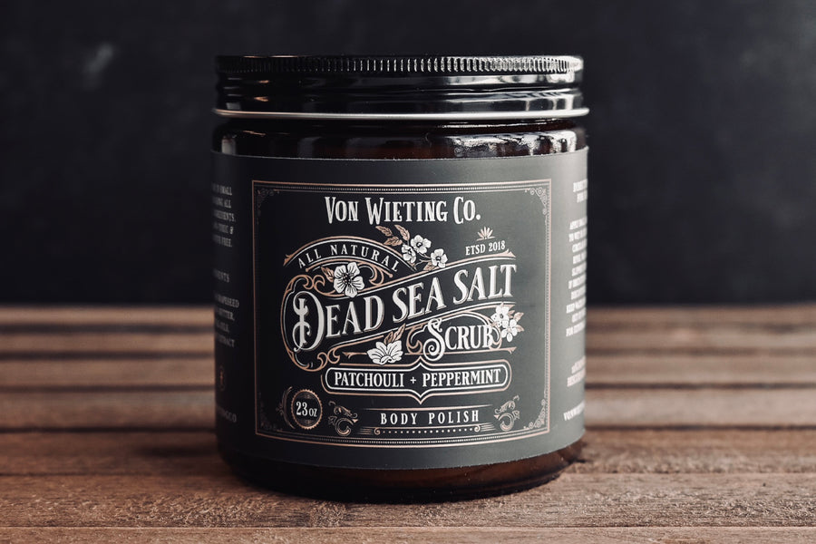 Patchouli + Peppermint Sea Salt Scrub